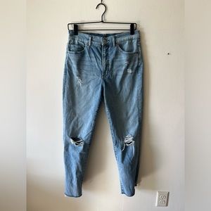 EXPRESS slim super high rise ankle jean